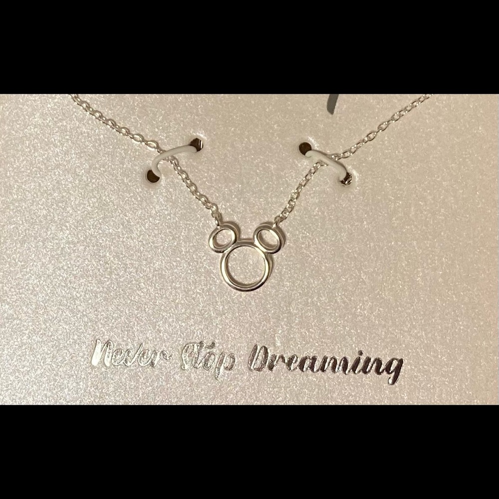 Disney Sterling Silver Mickey Mouse Necklace